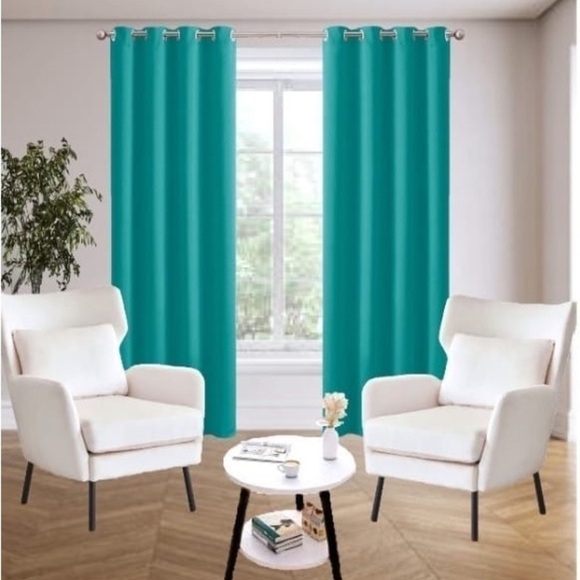 Blue Curtains with Grommet Top for Stylish Accents - Picture 1 of 10